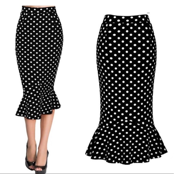 💐NWT Miusol Retro Style Polka Dot Skirt - Picture 2 of 4